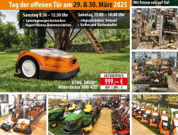 Tag der offenen Tür bei Bendick am 29. und 30. April 2025